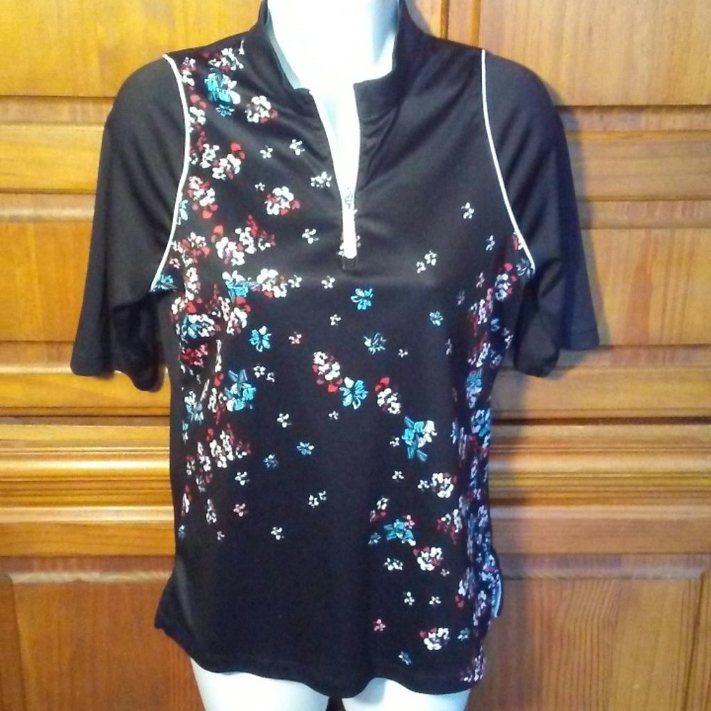 PGA Tour ladies golf shirt with zipper closure - size M but fits like S